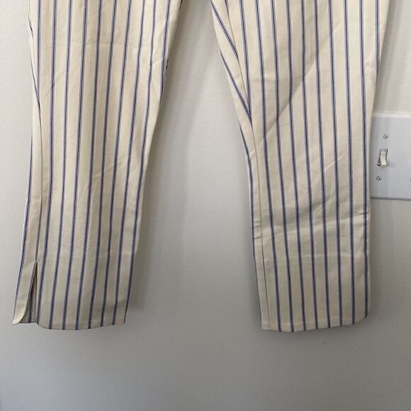 Anthropologie Pinstripe Slim Pants 2 - Picture 3 of 8